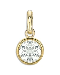 Zoe Lev 14K Yellow Gold Diamond Bezel Charm Pendant