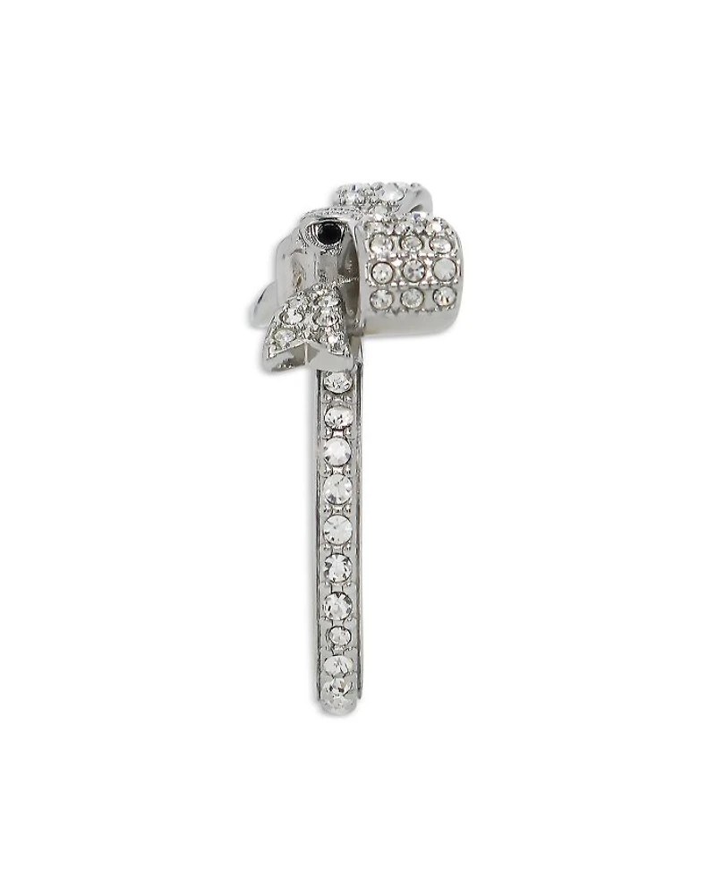 Pavé Eagle Head Bow Statement Ring