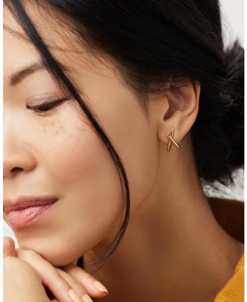 Gold Stud Earrings - Sloane
