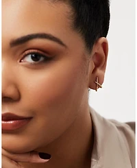Gold Stud Earrings - Sloane Pave