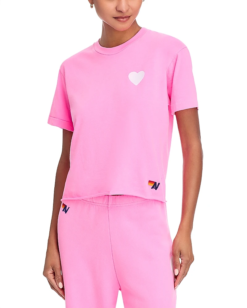 Aviator Nation Embroidered Heart Tee - Exclusive