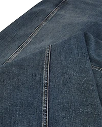Twisted Seam Wide Leg Jeans Mid Blue