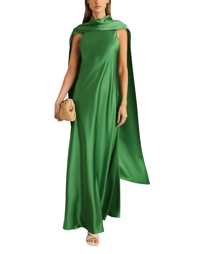 Fae Cape Back Maxi Dress