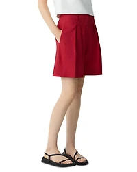 Pleated Linen Shorts