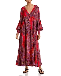 Farm Rio Sequin Flower Maxi Dress - Exclusive