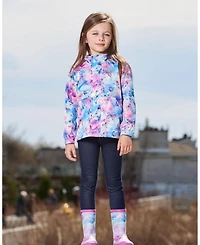 Girls' Printed Butterflies Packable Windbreaker - Big Kid