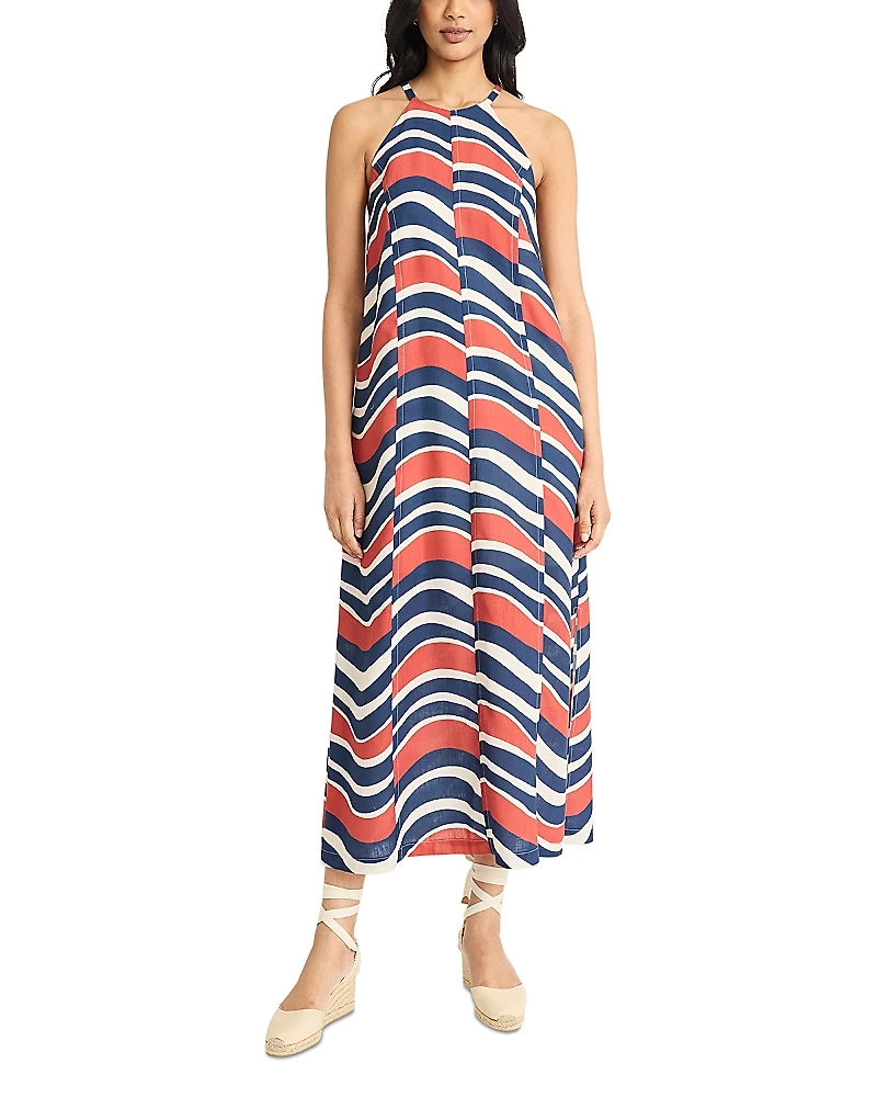 The Good Journey Keyhole Halter Maxi Dress
