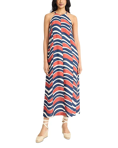 The Good Journey Keyhole Halter Maxi Dress