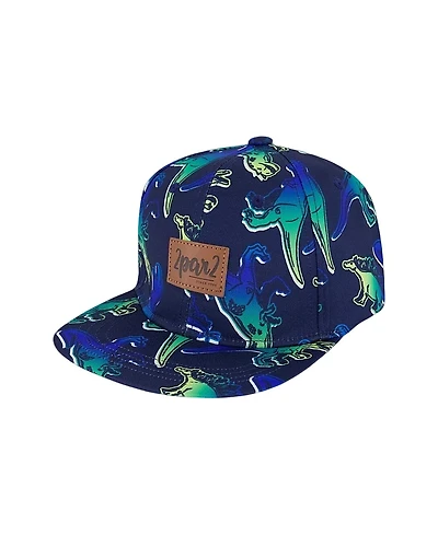 Deux par Deux Boys' Printed Dino Cap - Little Kid