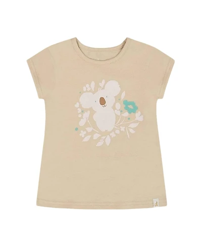 Deux par Deux Girls' Organic Cotton Tee - Little Kid