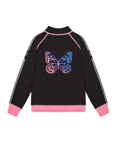 Girls' Printed Reversible Full Zip Athletic Cardigan