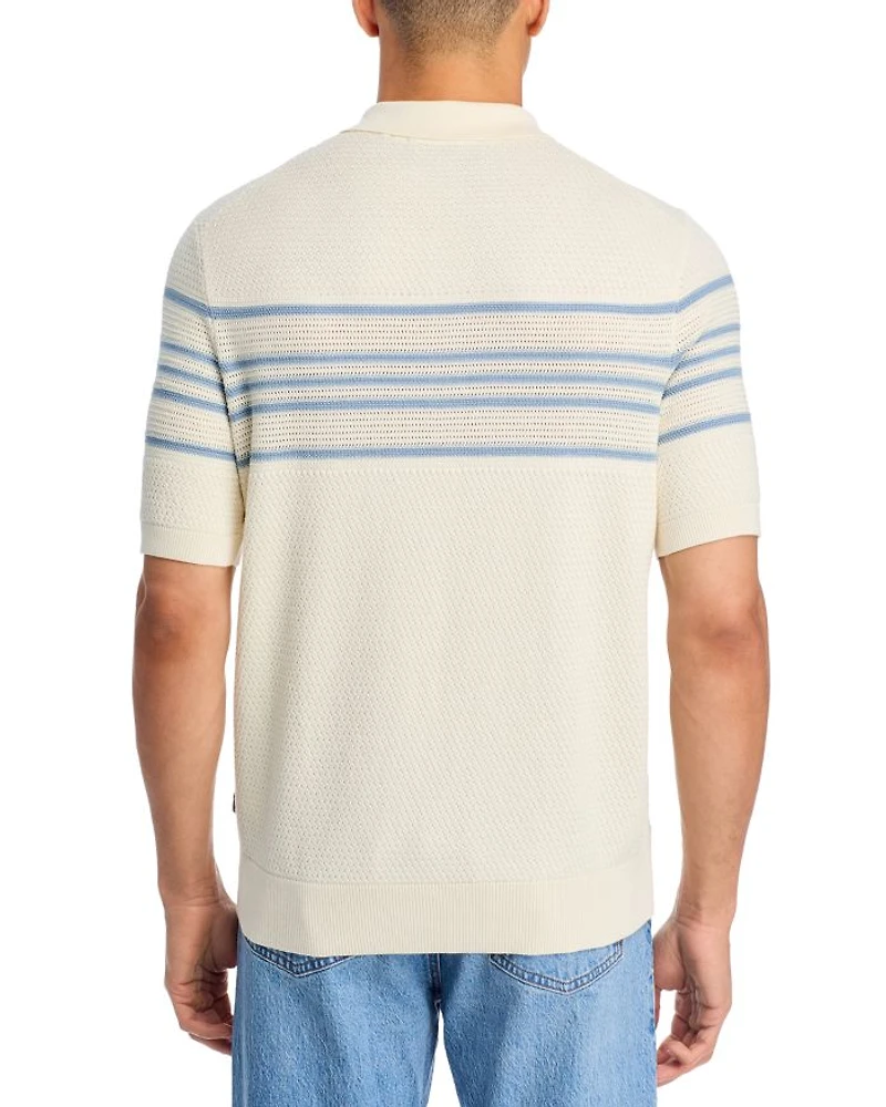 Camel L-Jiuseppe Knit Polo Shirt