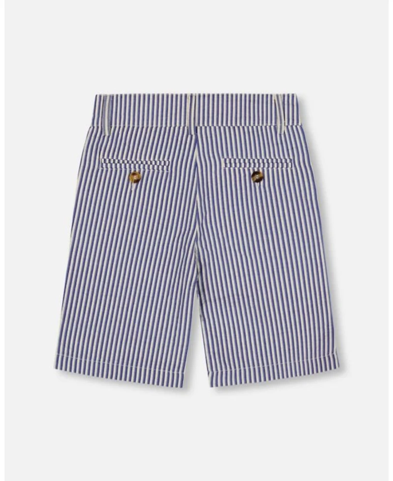 Boys' Slant Pocket Bermuda Striped Shorts - Little Kid, Big Kid