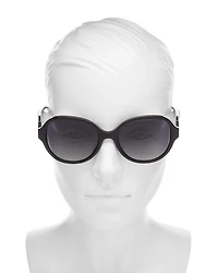 Emalie Oval Sunglasses, 56mm