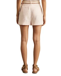 Beau Linen Belted Shorts