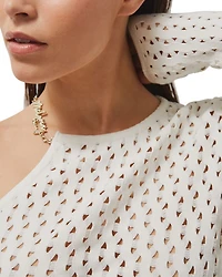 McLaren Flow One Sleeve Knitted Crop Top