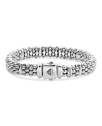 Sterling Silver Caviar Beaded Rope Bracelet
