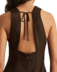 Amelia Lattice Tie Front Dress