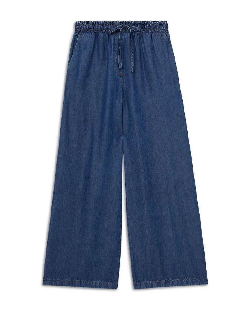 Parker Denim Look Wide Leg Pants