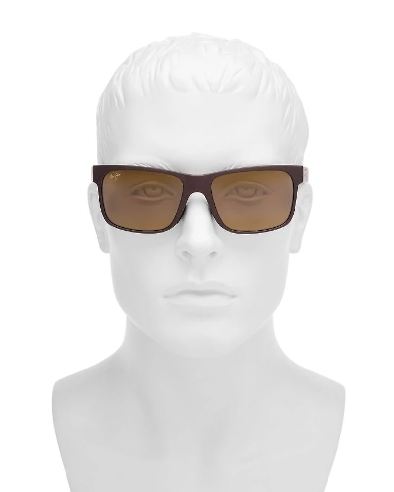 Hoopili Square Sunglasses, 58mm