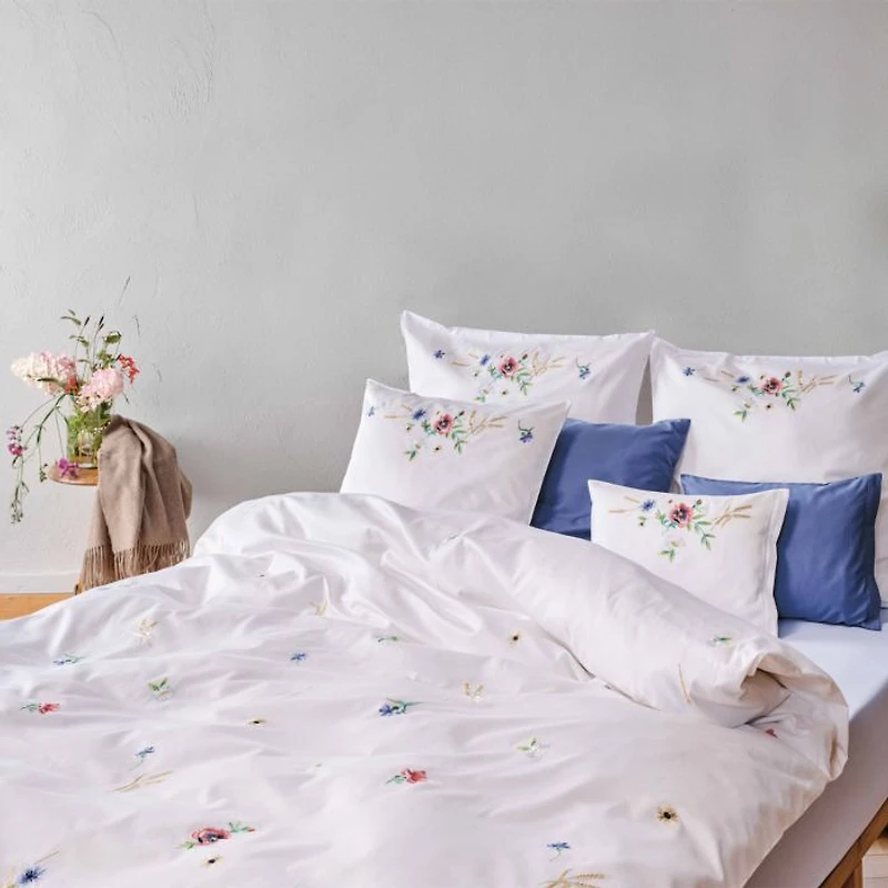 Summerfield Embroidered Sateen Standard Pillowcase