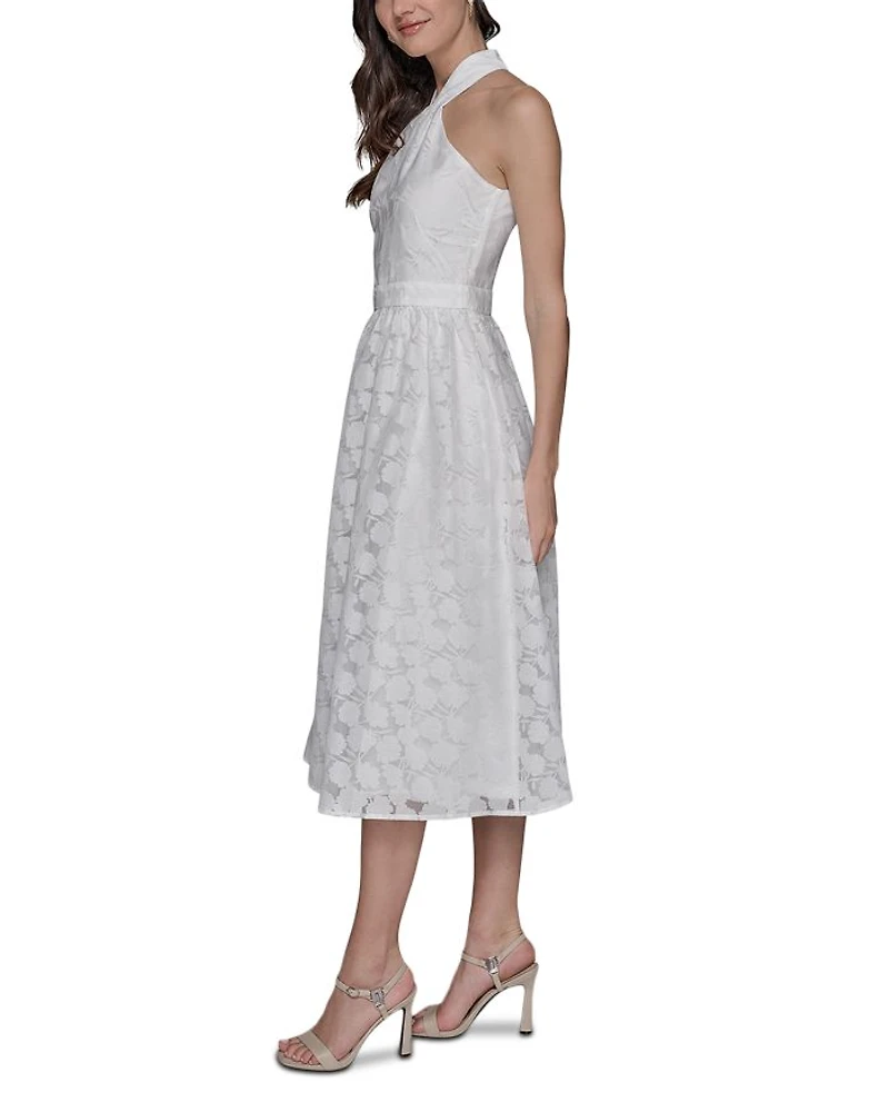 Floral Burnout Dress