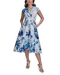 Floral Print A Line Dress