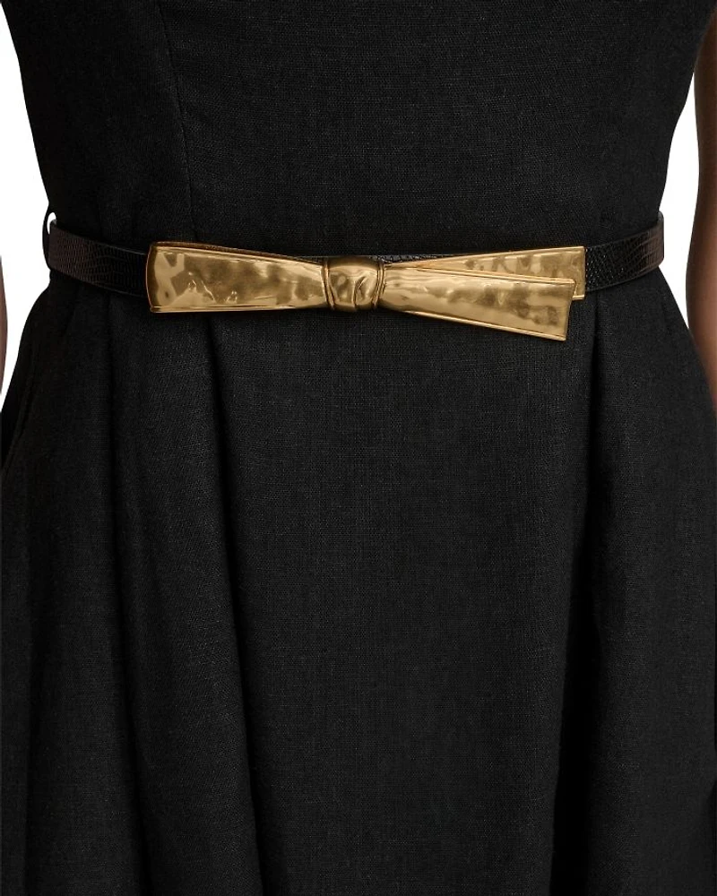 Belted A Line Dress