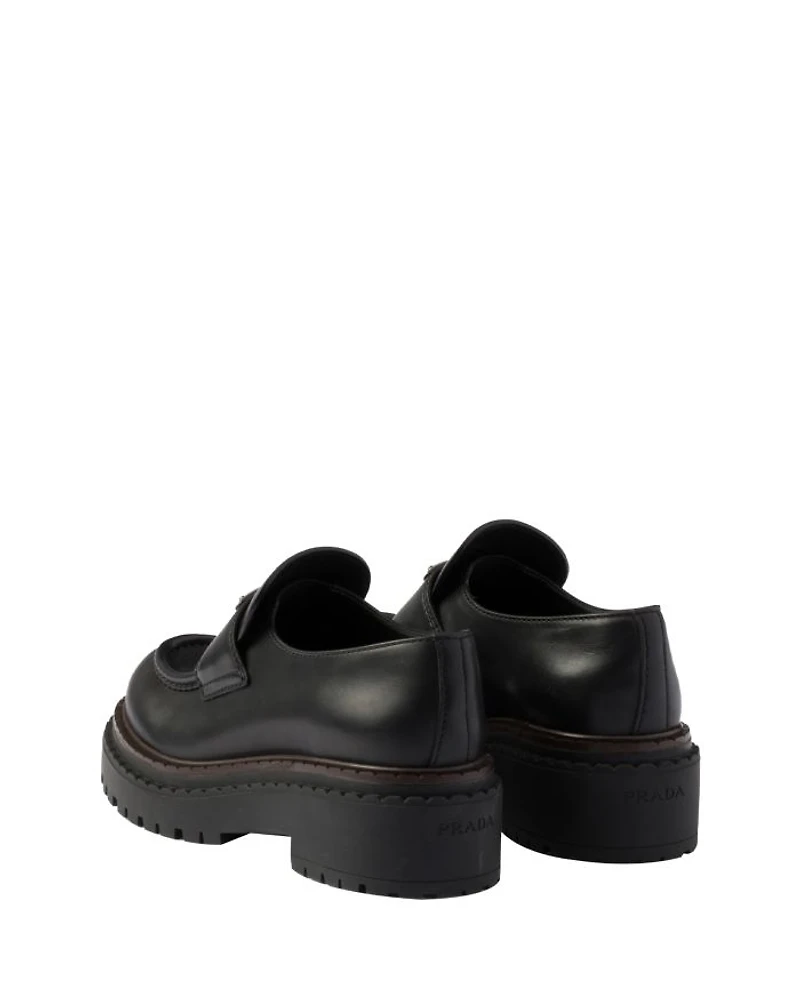 Women's Double Chocolate Leather Loafers