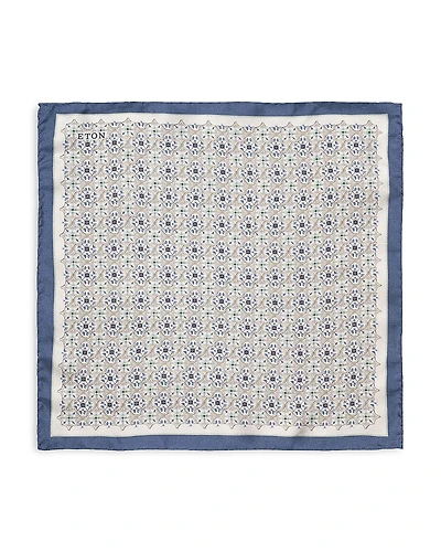 Eton Medallion Silk Pocket Square
