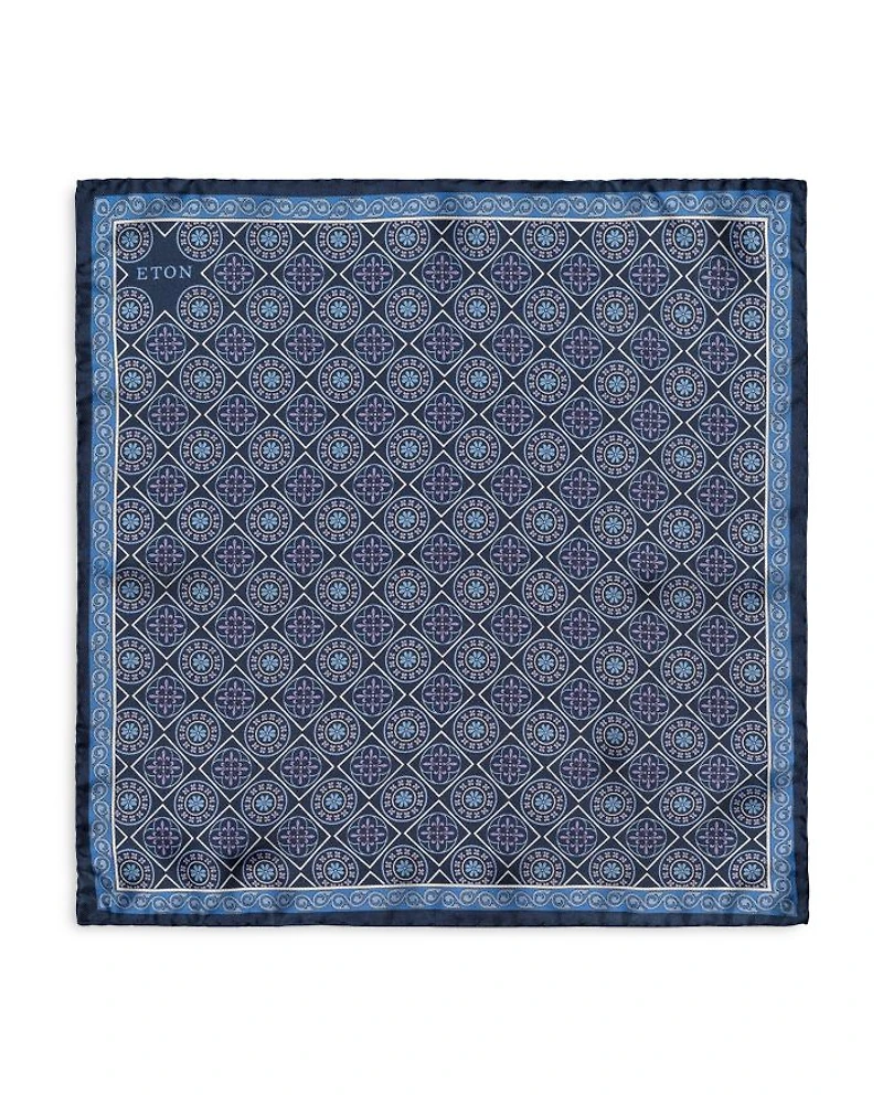 Medallion Silk Pocket Square