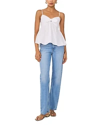 Front Tie Tank Blouse