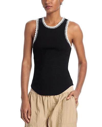 Cinq a Sept Crocheted Lizzie Tank Top