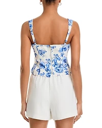 Rose Bud Tie Front Tank Top - Exclusive