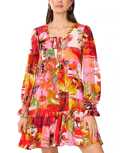 Vince Camuto Floral Print Mini Dress