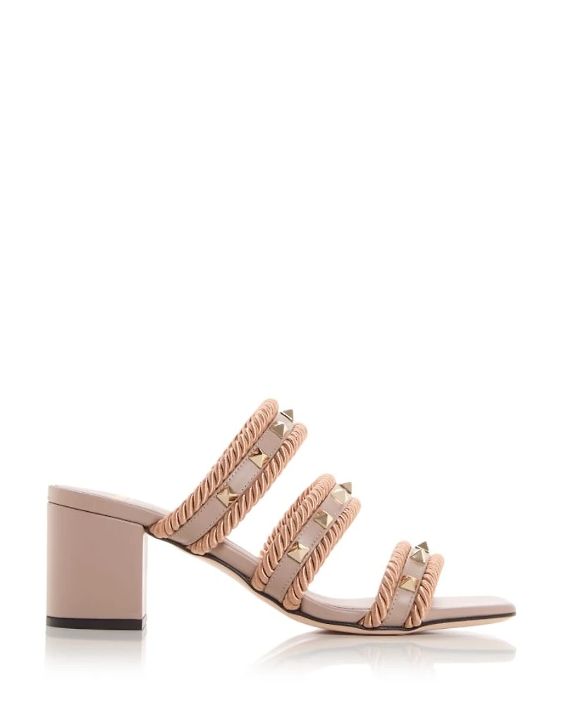 Women's Rockstud Embellished Slide Sandals
