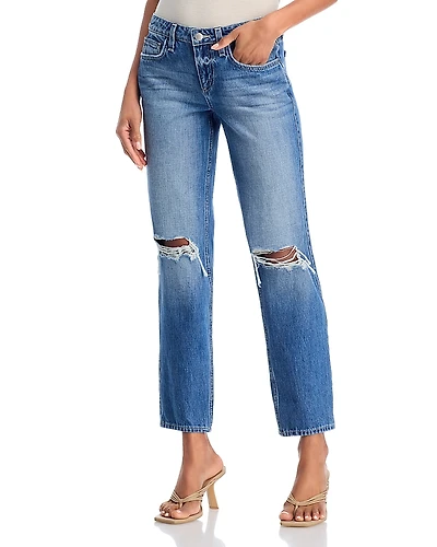 L'Agence Nevia Low Rise Slouch Straight Jeans