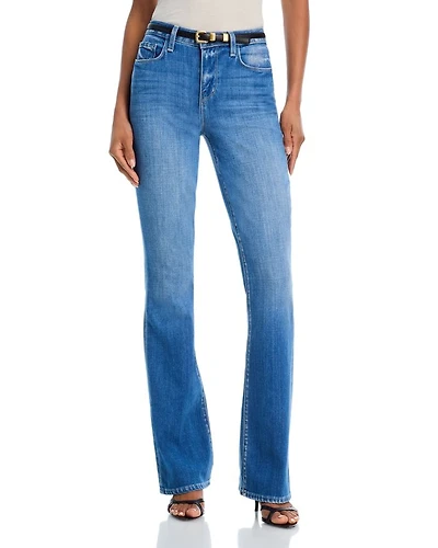 Selma Mid Rise Baby Boot Jeans Rosales