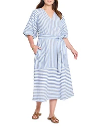 Striped Belted Dress