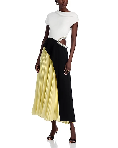 Simkhai Andromeda Embellished Cutout Dress