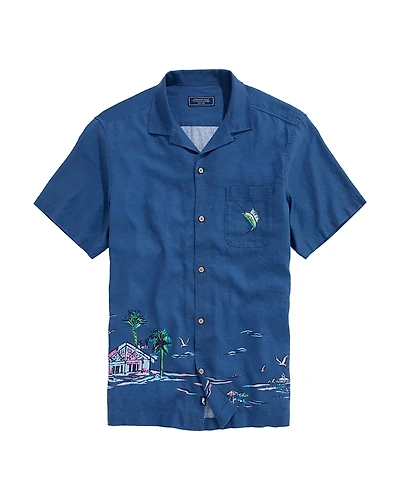 Vineyard Vines Scenic Short Sleeve Camp Shirt