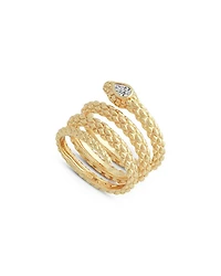 Crystal Serpent Wrap Ring