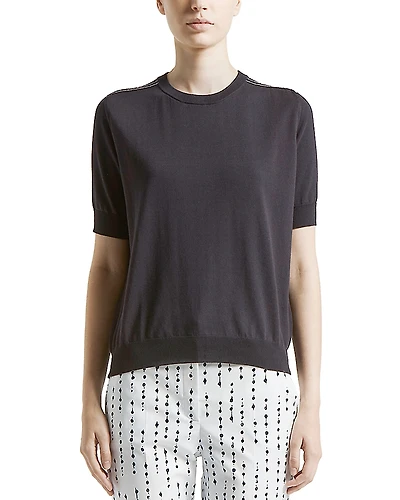 Peserico Knitted Short Sleeve Crewneck Sweater