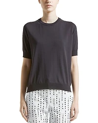 Peserico Knitted Short Sleeve Crewneck Sweater