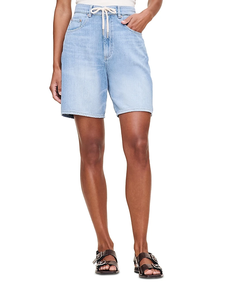 DL1961 Taylor Aura Drawstring High Rise Denim Shorts