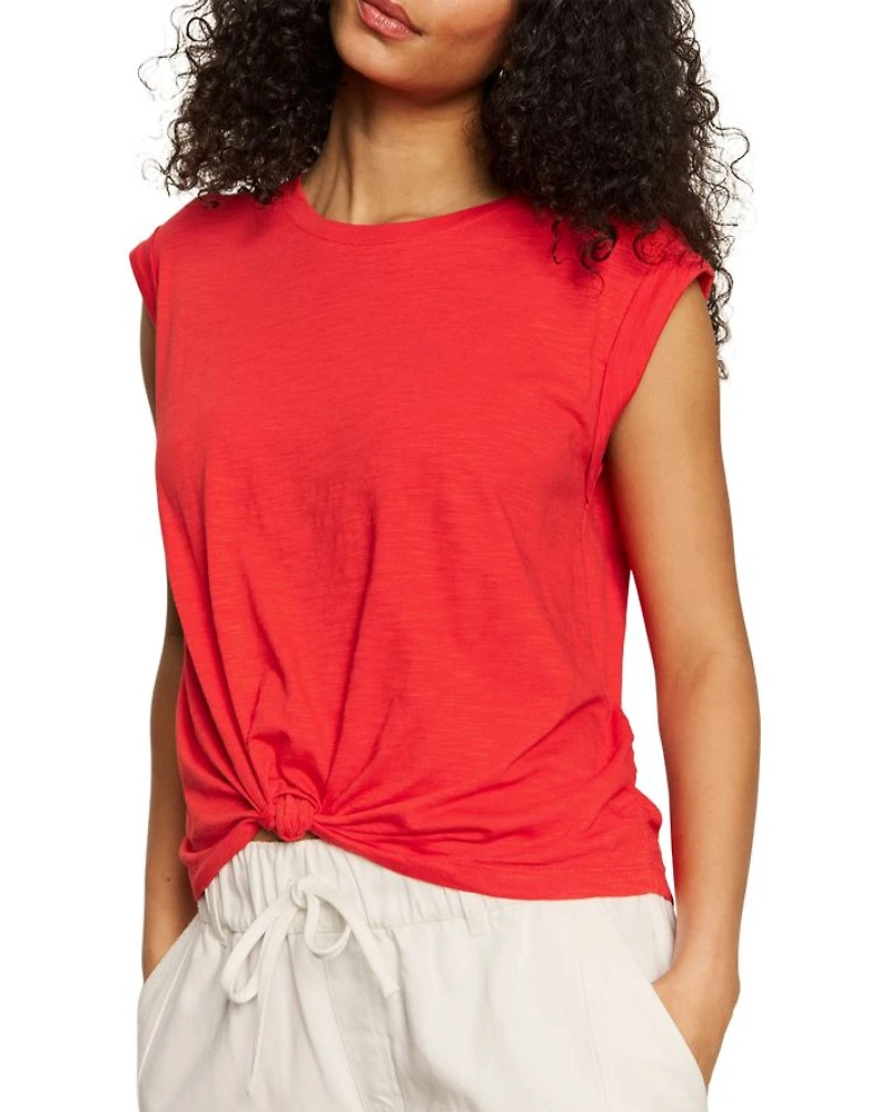 Knotted Hem Muscle Tee