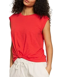 Knotted Hem Muscle Tee