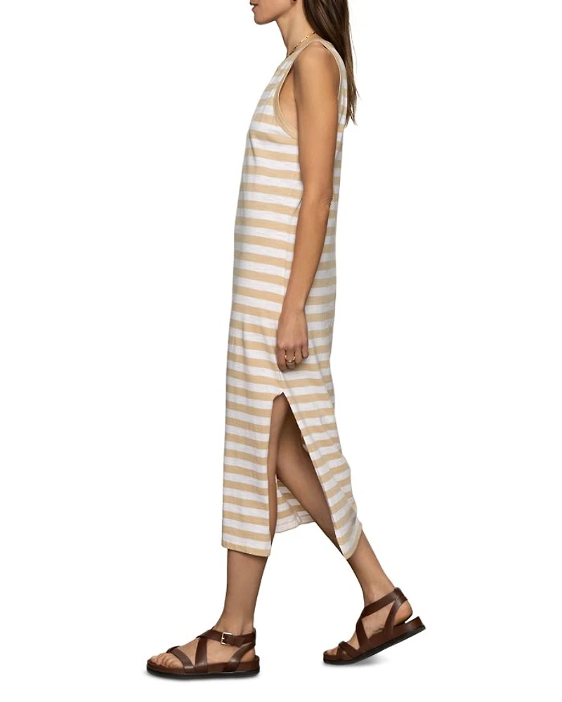 Contrast Trim Maxi Dress