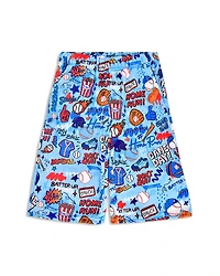 Iscream Boys' Corey Paige Ball Game Plush Board Shorts - Big Kid