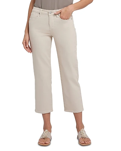 Nydj Piper High Rise Cropped Straight Leg Jeans